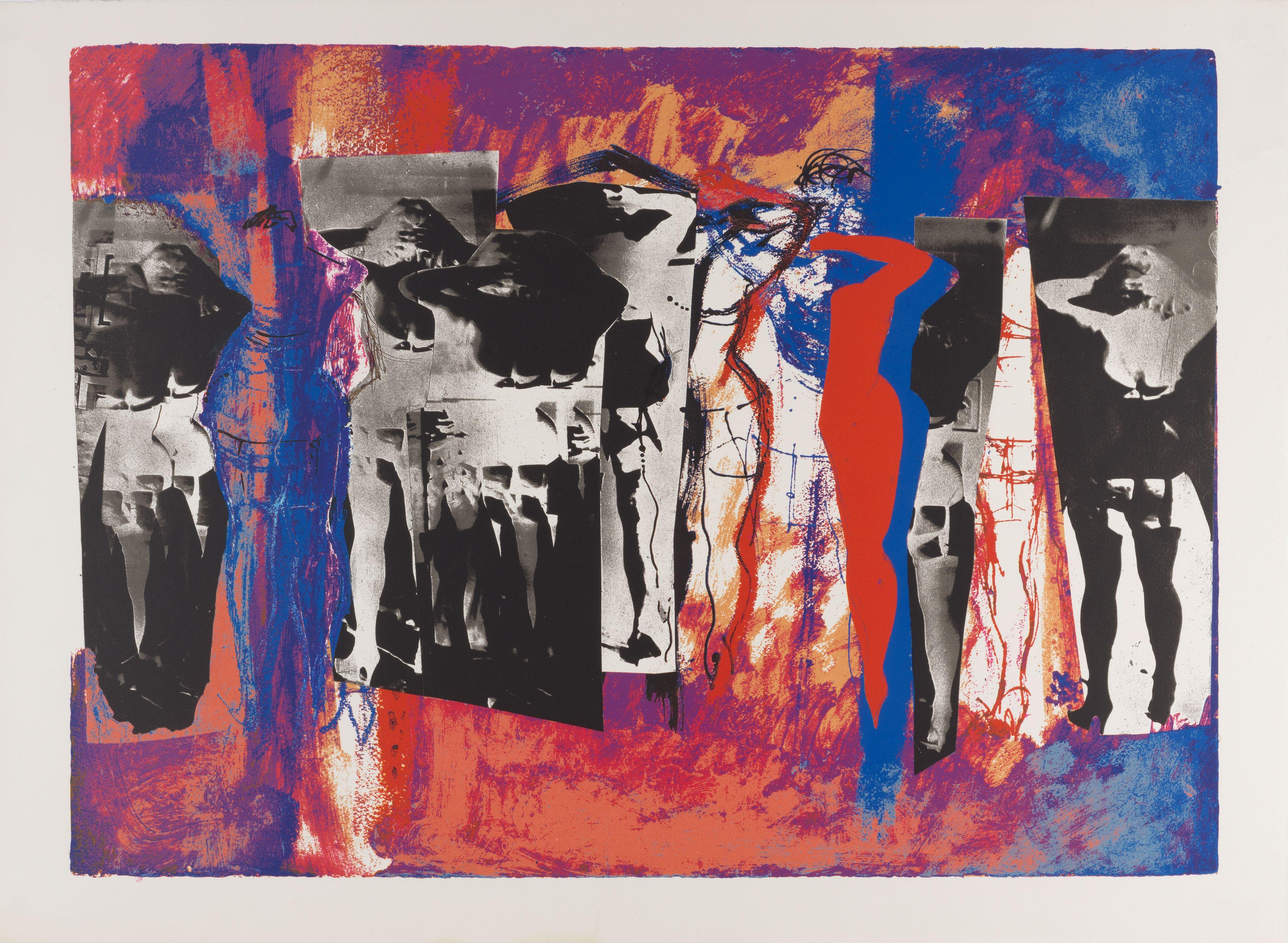 John Piper C.H. - Eye and Camera: Multifigure; Eye and Camera: Claret and Blue