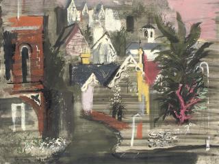 John Piper, C.H. - Hill Town, Isle of Wight