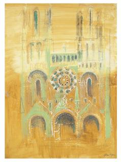 John Piper, C.H. - Laon Cathedral