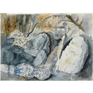 John Piper, C.H. - Looking Down The Ystwyth Gorge, Hafod