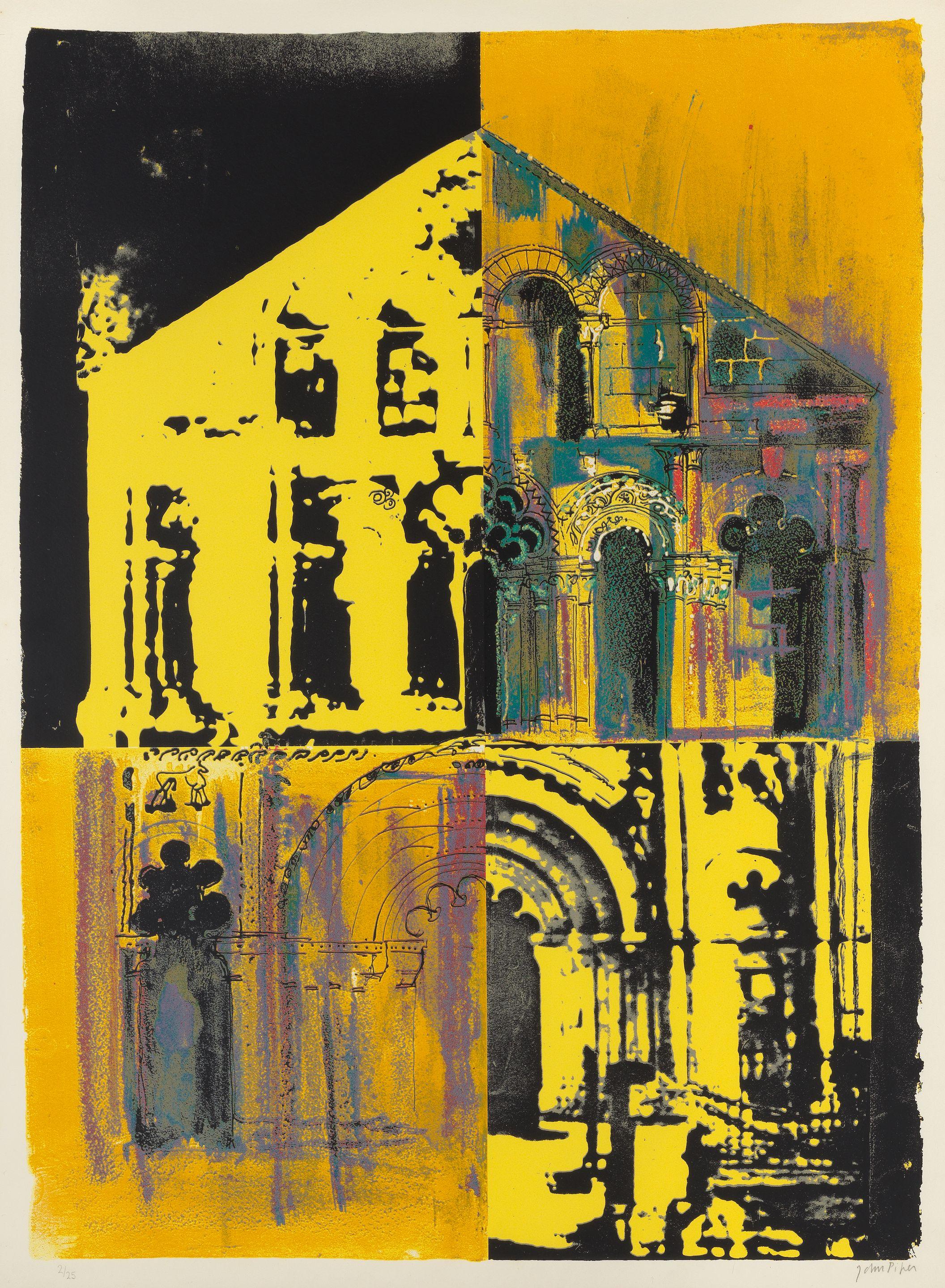 John Piper C.H. - Petit Palais: Yellow and Yellow