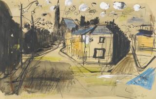 John Piper C.H. - Sketch In Huddersfield