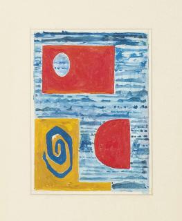 John Piper, C.H. - Untitled (Two Designs For The North Thames Gas Board Building)