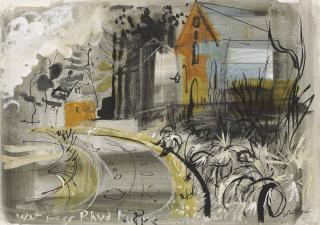John Piper, C.H. - Wet Grass, Rhyd Fudr