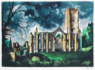 John Piper - Fountains Abbey, Yorkshire