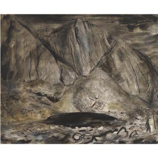 John Piper - Llyn Du\'R Arddu - A Lake Under Snowdon