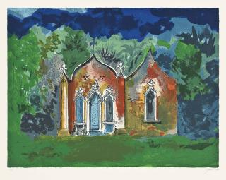 John Piper - The Red House, Painswick, Glos (L. 398)