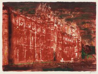 John Piper - The Royal Holloway College, from Victorian Dream Palaces (Levinson 272)