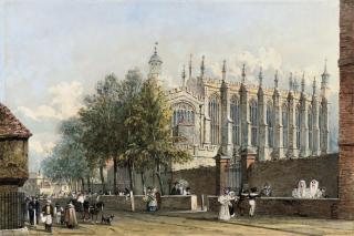 John Preston Neale - View of Eton College Chapel, Windsor