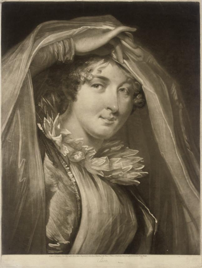 John Raphael Smith - Clara, (Elizabeth Billington), from Heads of Actresses