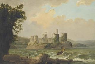 John Rathbone - A view of Conwy Castle, North Wales