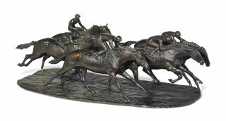 John Rattenbury Skeaping, R.A. - A group of five racehorses