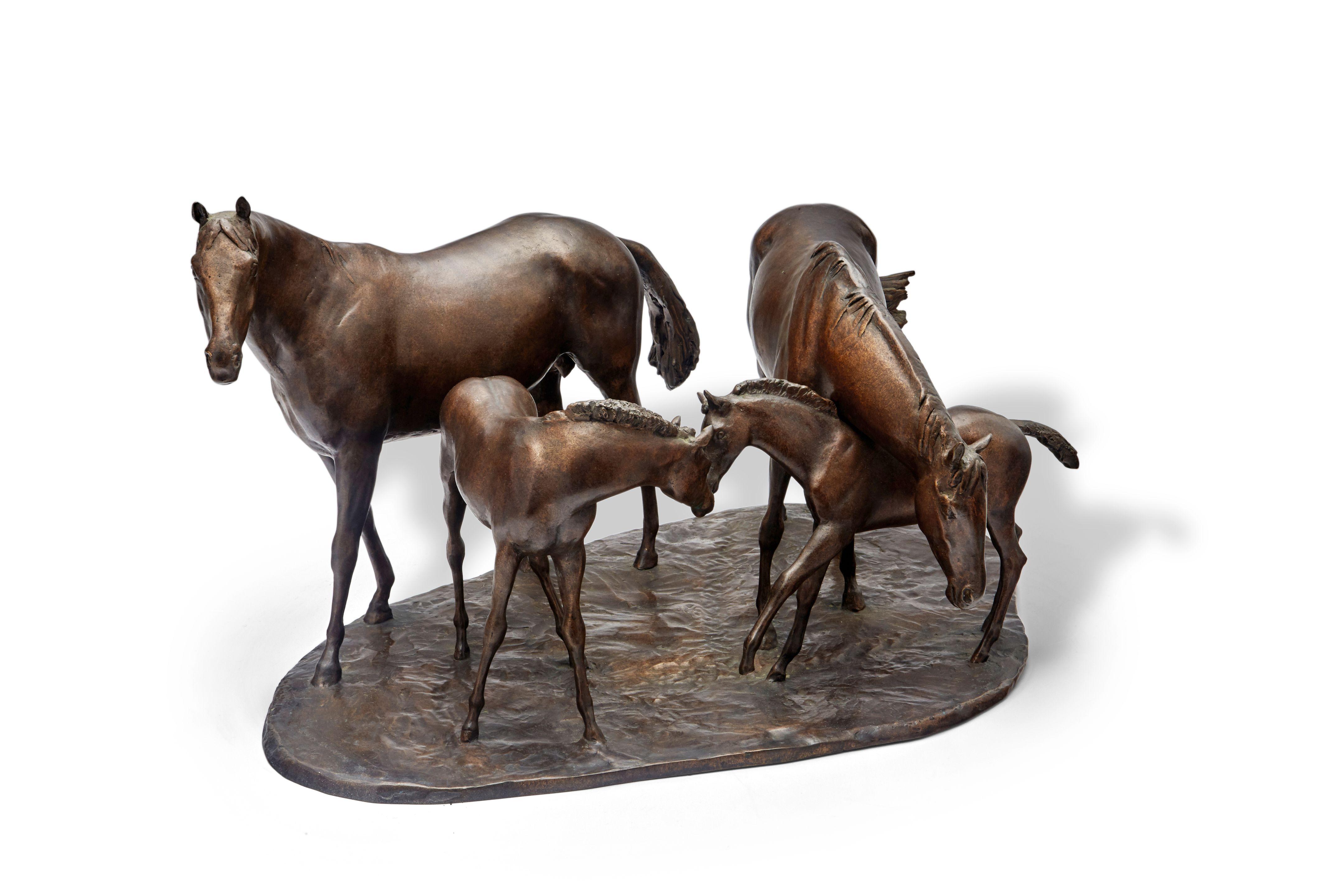 John Rattenbury Skeaping R.A. - Mares and foals