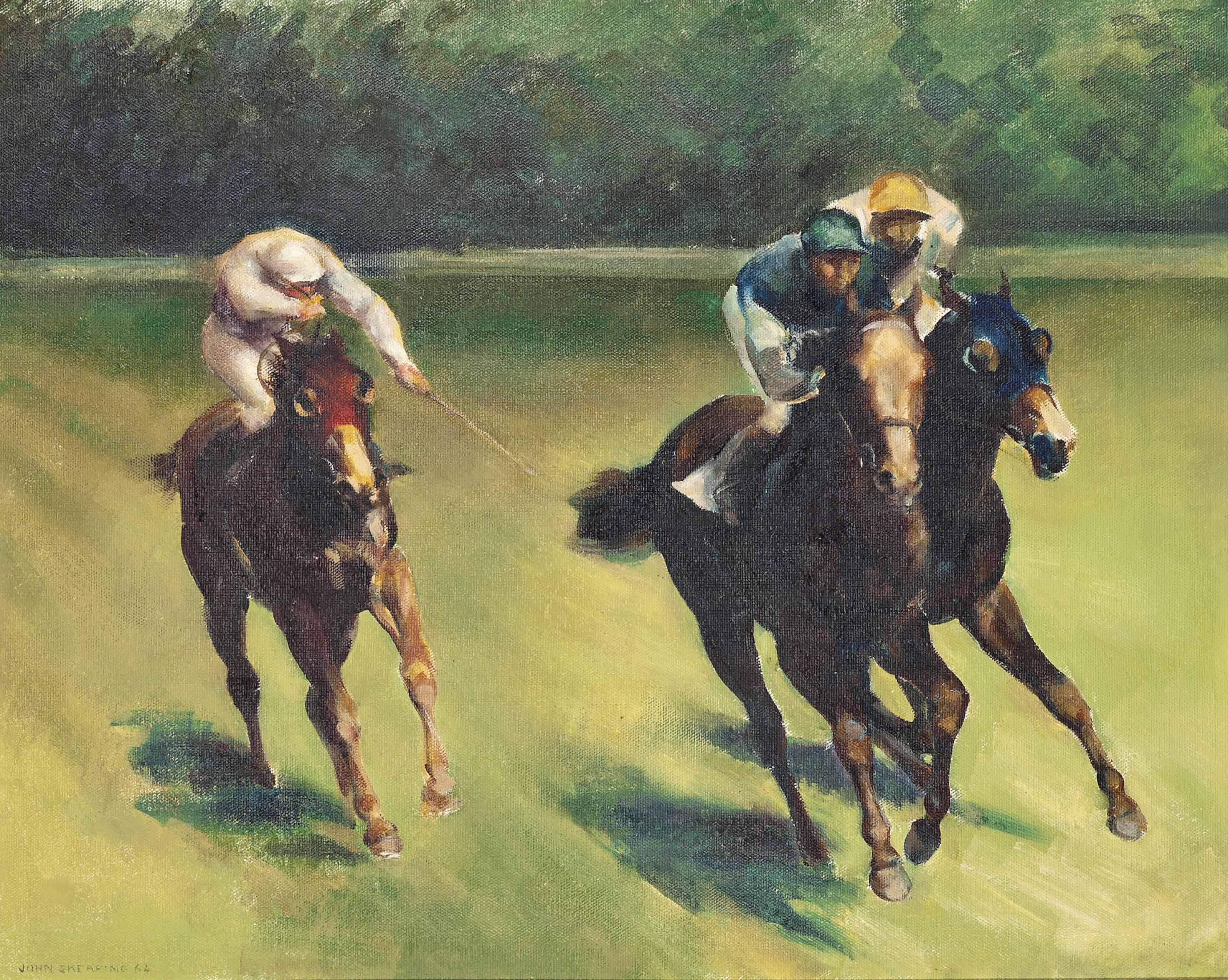 John Rattenbury Skeaping, R.A. - Rounding The Corner