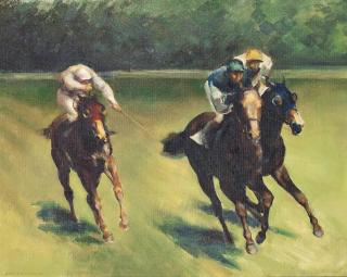 John Rattenbury Skeaping, R.A. - Rounding The Corner