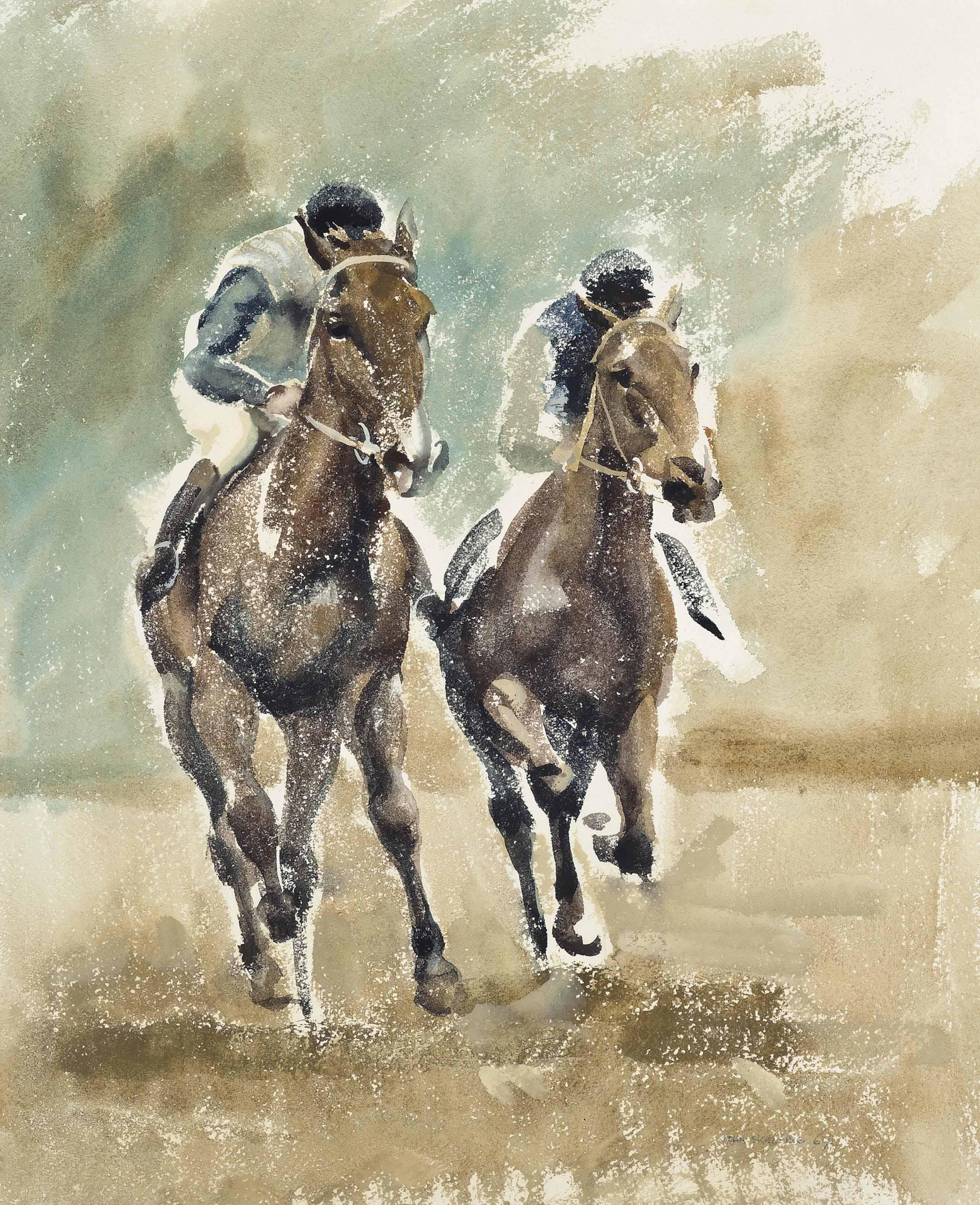 John Rattenbury Skeaping, R.A. - The Home Straight