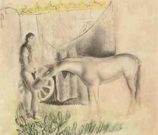 John Rattenbury Skeaping - Gypsy And Pony