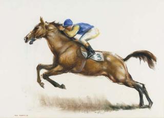 John Rattenbury Skeaping - Taking a fence