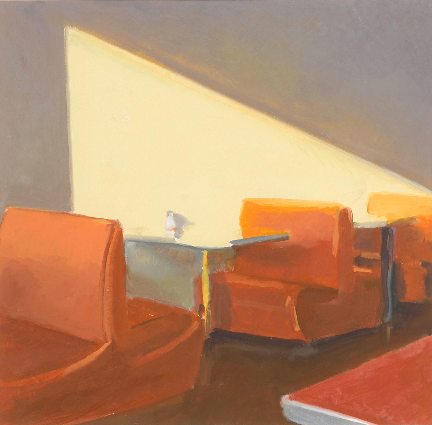 John Register - Study for Diner with Orange Seats, 1985-86