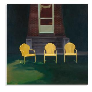 John Register - Three Yellow Chairs, 1976