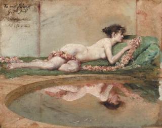 John Reinhard Weguelin - Reflection