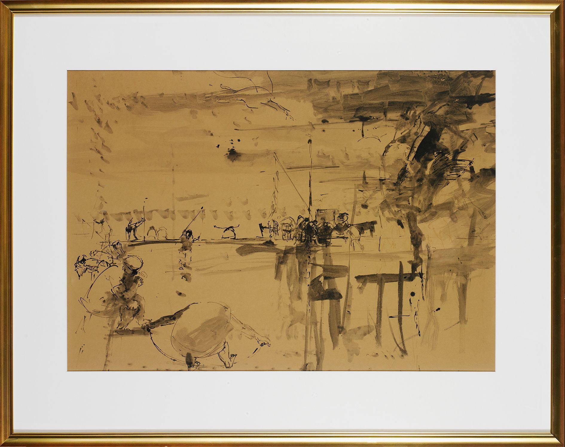 John Richard Passmore - Study for the Prawn Boats IV, c.1954