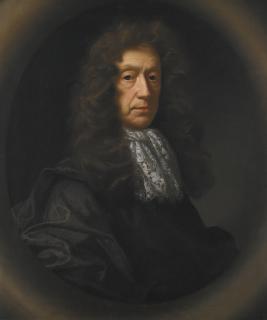 John Riley - Portrait Of Edmund Waller, Half-Length, In A Dark Coat And Lace Stock