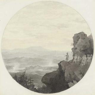 John Robert Cozens - Hannibal\'s march over the Alps