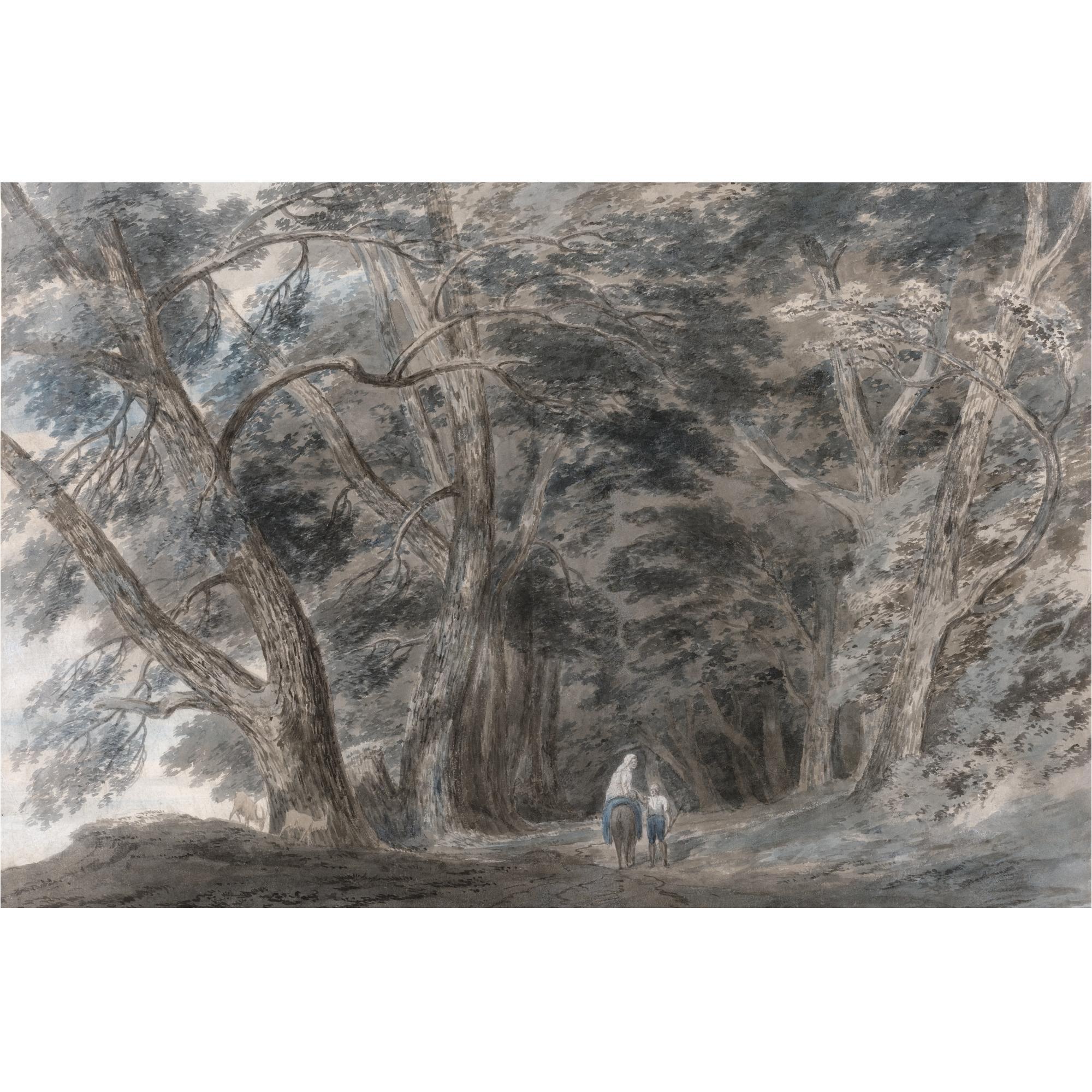 John Robert Cozens - La Galleria Di Sopra, Above Lake Albano, Italy