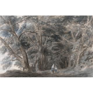 John Robert Cozens - La Galleria Di Sopra, Above Lake Albano, Italy