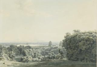 John Robert Cozens - London And The Thames From Greenwich