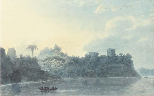 John Robert Cozens - On The Coast of Posillipo Near The Point From Marechiaro, Italy