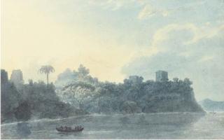 John Robert Cozens - On The Coast of Posillipo Near The Point From Marechiaro, Italy