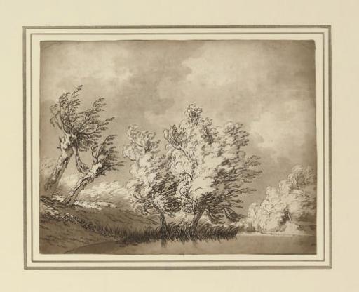 John Robert Cozens - Studies of Trees, 1789