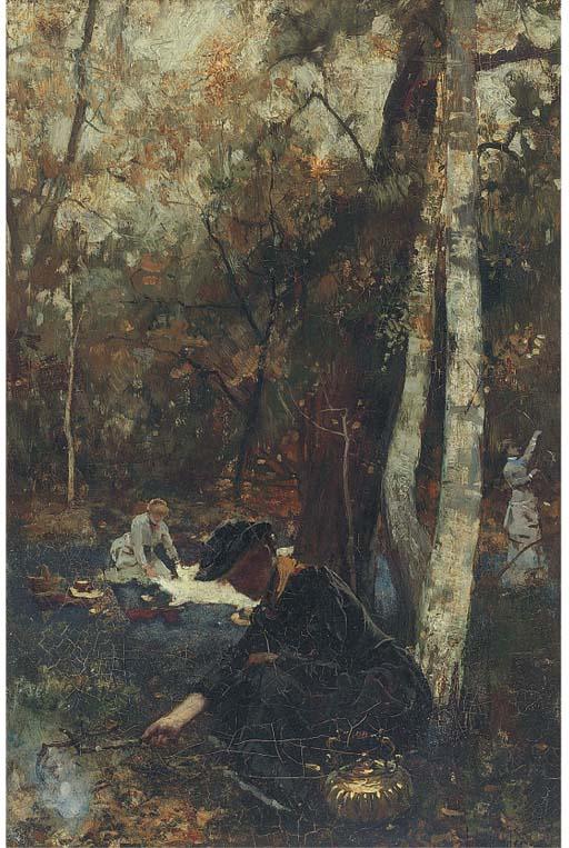 John Robertson Reid, R.I., R.B.A., R.O.I. - The Picnic
