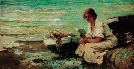 John Robertson Reid - Awaiting the fisherman\'s return