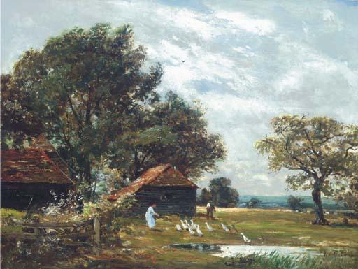 John Robertson Reid - Feeding the geese