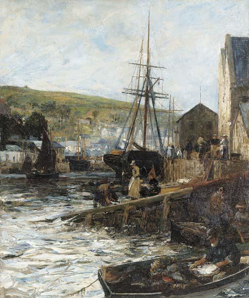 John Robertson Reid - \'When the flowing tide comes in\', Looe, Cornwall