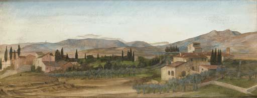 John Roddam Spencer-Stanhope - An Italian landscape