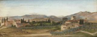 John Roddam Spencer-Stanhope - An Italian landscape