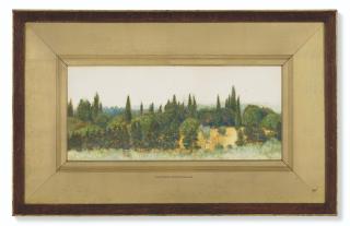 John Roddam Spencer Stanhope - An Italian Valley With Pine Trees