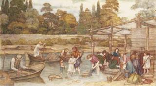 John Roddam Spencer-Stanhope - The Washing Place