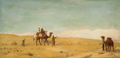 John Rogers Herbert, R.A., H.R.I. - A well in valley of Moses, Sinai Desert