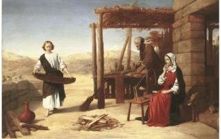 John Rogers Herbert, R.A. - Our Saviour subject to his Parents at Nazareth