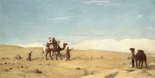 John Rogers Herbert, R.A. - The Valley of Moses, in the desert of Sinai