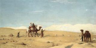 John Rogers Herbert, R.A. - The Valley of Moses, in the desert of Sinai