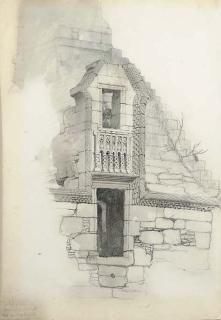John Ruskin, H.R.W.S. - A ruined belfry