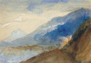 John Ruskin, H.R.W.S. - The Lake of Annecy, Autumn 1882