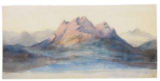 John Ruskin - Mount Pilatus From Lake Lucerne, Switzerland