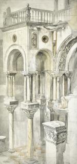 John Ruskin - The South Side Of The Basilica Of St Mark\'S, From The Loggia Of The Doge\'S Palace, Venice